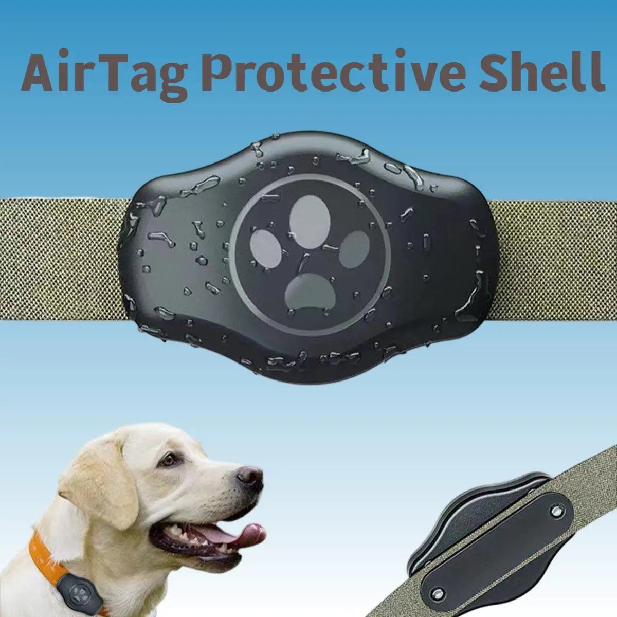 Waterproof Airtag Protective Shell Pet Anti-Lost Cat/Dog Holder Collar GPS Locator Tracker Case Pet Supplies AirTag