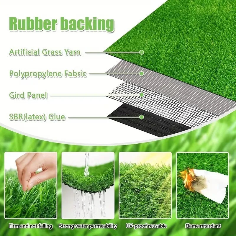 Dog Grass Mat Washable Reusable Odor Control Training Pee Pad Non Slip Backing Easy Clean Pet Potty Mat Accessories